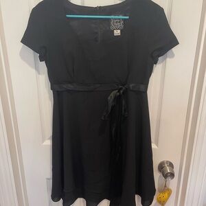 nwot vintage 1990s cynthia rowley scoop neck Elegant Black Dress